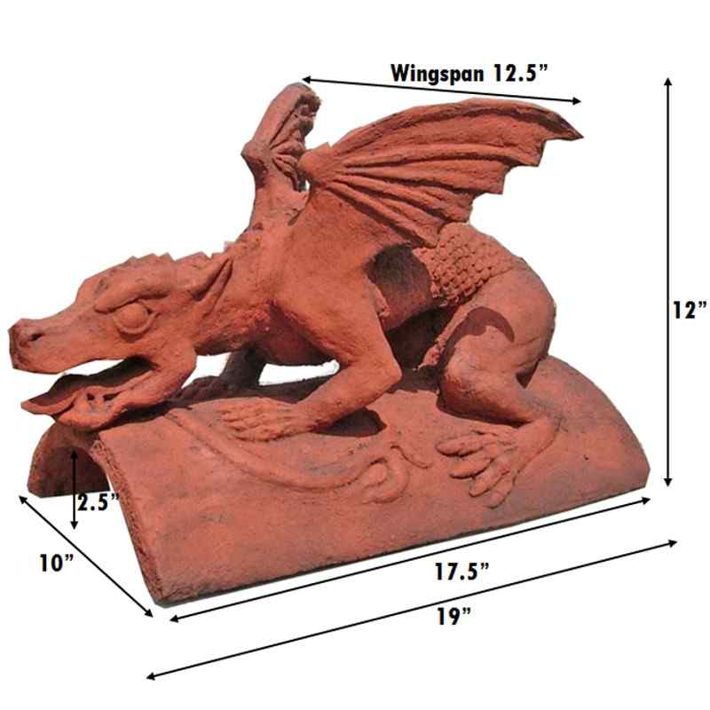 gothic dragon finial measurements