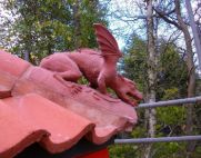 Chinese themed roof dragon